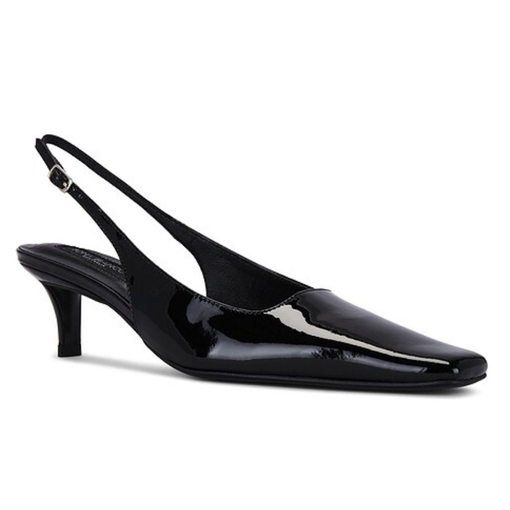 Tony Bianco Black Slingback Heels - Picture 3 of 5